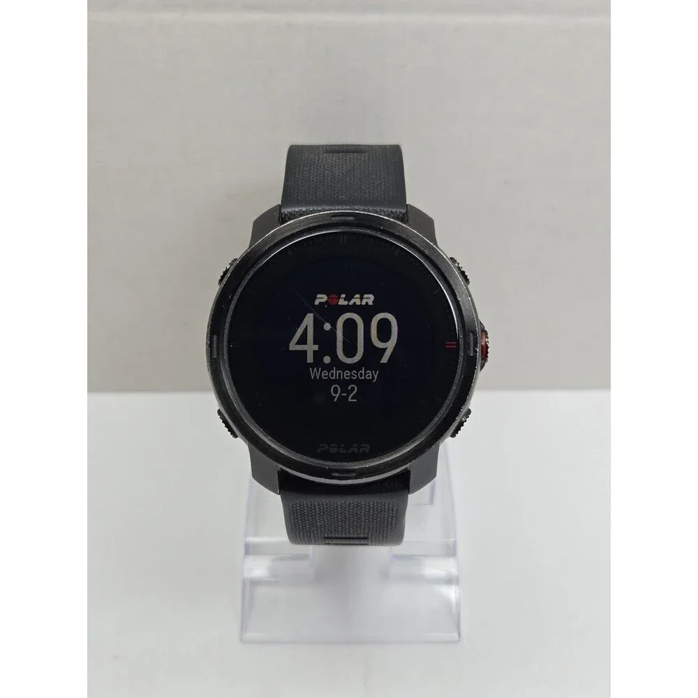 Polar Grit X Black GPS Multisport Smartwatch HeartRate Monitor Fitness 49mm Read